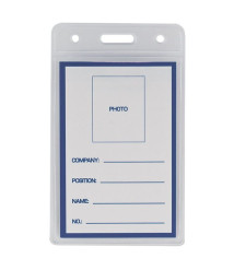 Ecuson vertical din plastic  65x109 mm Buromax