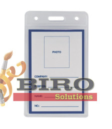 Ecuson vertical din plastic  65x109 mm Buromax