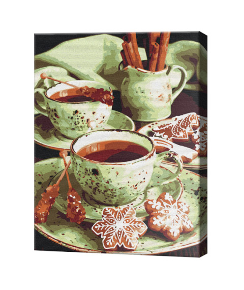 Turte cu mentă, 40x50 cm, pictură pe numere