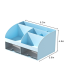 Organizator de birou pentru rechizite, albastru, 14,2 × 12 × 21,1 cm, Foska BS8005