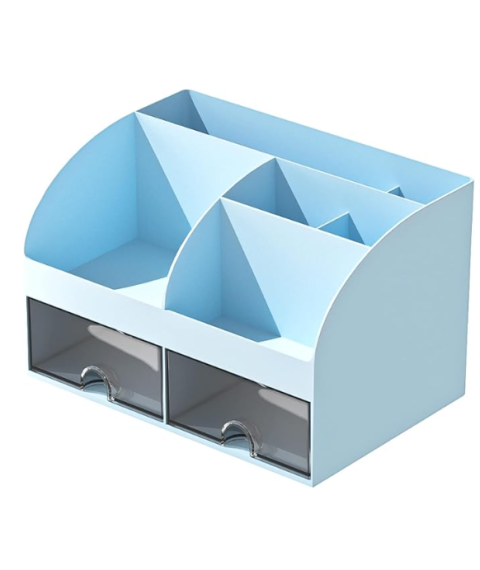 Organizator de birou pentru rechizite, albastru, 14,2 × 12 × 21,1 cm, Foska BS8005 Organizator de birou pentru rechizite, albastru, 14,2 × 12 × 21,1 cm, Foska BS8005