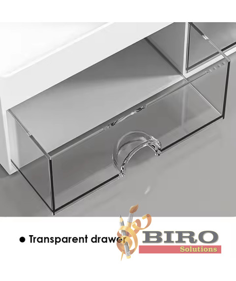 Organizator de birou pentru rechizite, alb, 14,2 × 12 × 21,1 cm, Foska BS8005