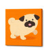 Pictura pe numere 20x20cm Mops