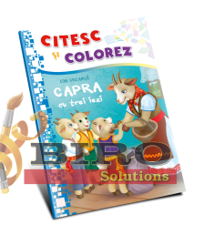 Citesc și colorez (pe silabe). Capra cu trei iezi