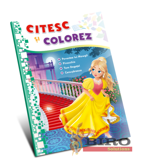 Citesc și colorez (pe silabe). Cenușăreasa