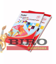 Hârtie colorată A4, 80 g/m², 10 culori, 100 coli, Foska CP6080-100