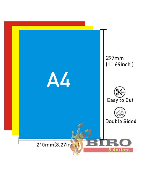 Hârtie colorată A4, 80 g/m², 10 culori, 250 foi, Foska CP6080-250