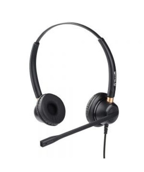 Casti cu fir call center Tellur Voice 320,binaural ,USB , negru TLL411005