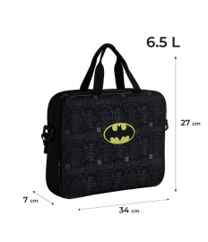 Geantă școlară textilă Kite A4, 1 compartiment, DC Batman DC25-589