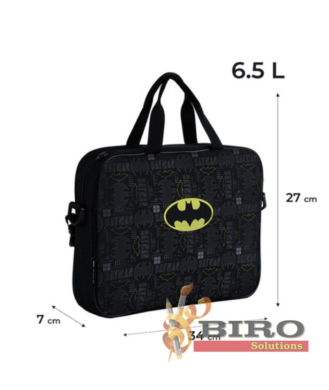 Geantă școlară textilă Kite A4, 1 compartiment, DC Batman DC25-589