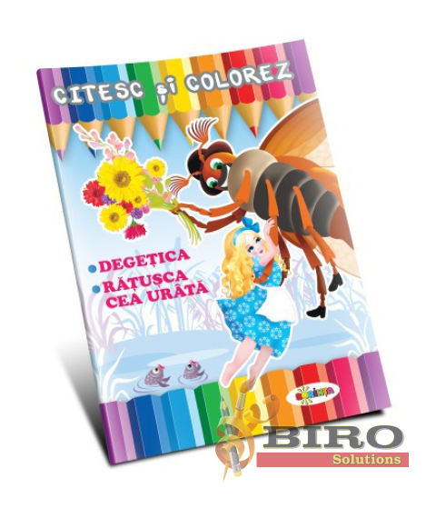 Citesc și colorez – Degețica