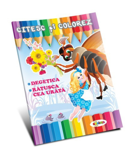 Citesc și colorez – Degețica