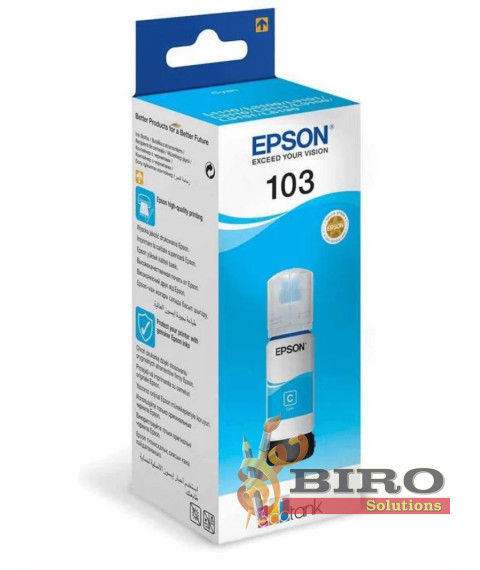 Cerneală Epson T00S24A Cyan EcoTank 103, 65 ml, pentru L1110 / L31xx / L32xx / L5xxx