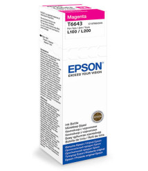 Cerneală Epson T66434A Magenta pentru L100/110/200/210/222/300/312/350/355, 70 ml