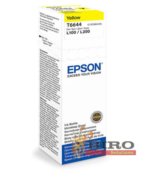 Cerneală Epson T66444A Yellow pentru L100/110/200/210/222/300/312/350/355, 70 ml