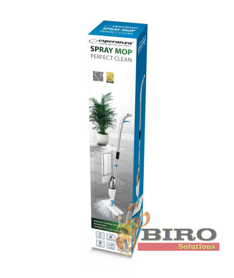 Mop Esperanza Perfect Clean EHS002 – cu rezervor, microfibră, alb 