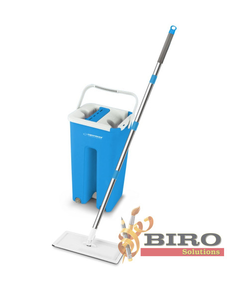 Set mop cu găleată Esperanza EHS004 – microfibră, cap 32×12 cm