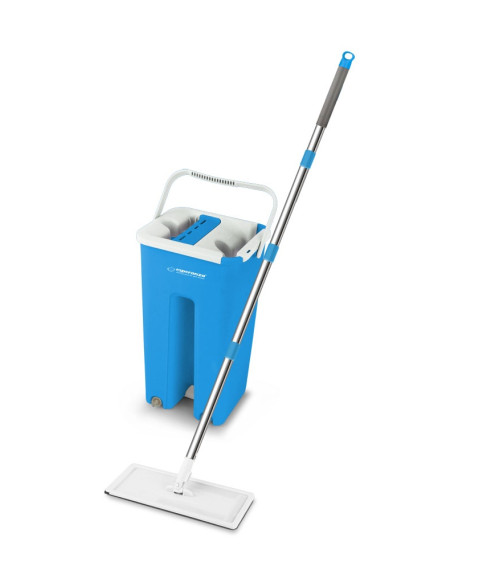 Set mop cu găleată Esperanza EHS004 – microfibră, cap 32×12 cm