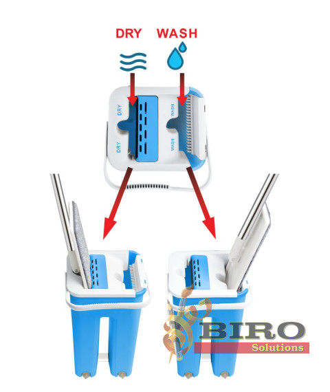 Set mop cu găleată Esperanza EHS004 – microfibră, cap 32×12 cm