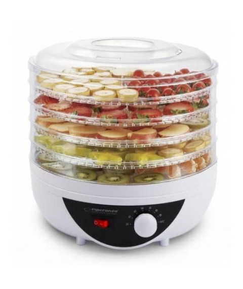 Deshidrator Esperanza CHANTERELLES EKD002, 250W, 5 tăvi, 8 programe – Biro Solutions