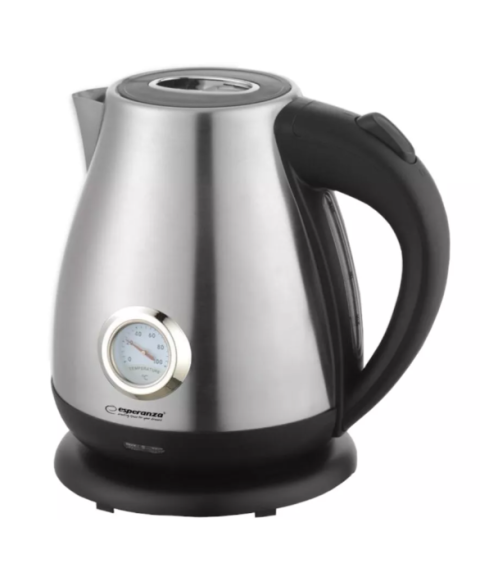 Kettle Esperanza THAMES EKK029 inox 1.7L, 2200W, cu termometru | Biro Solutions