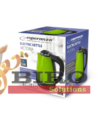 Fierbător de apă Esperanza VICTORIA EKK113G, 1.8L, inox, 1800W, verde