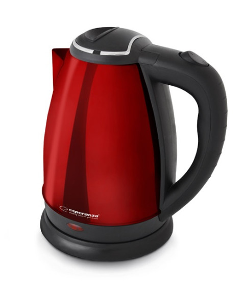 Fierbător de apă Esperanza VICTORIA EKK113R, 1.8L, inox, 1800W, roșu