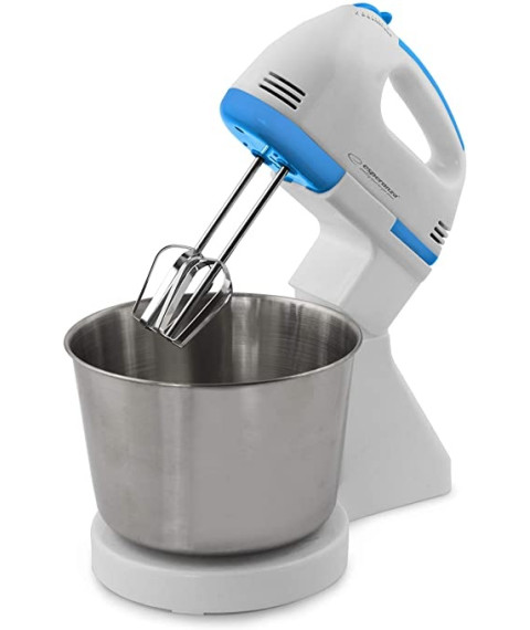 Mixer cu bol Esperanza BISCOTTI 150W – 7 viteze, bol 2,5L, teluri și cârlige pentru frământat incluse