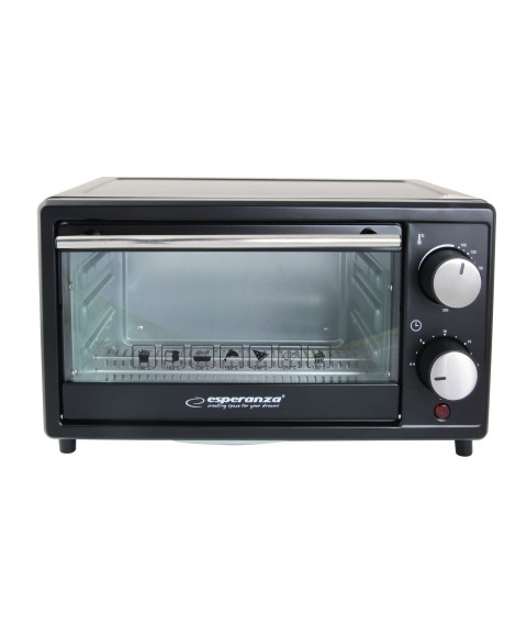 Cuptor electric Esperanza CALZONE EKO007, 10L, 900W, compact, tăvi incluse 
