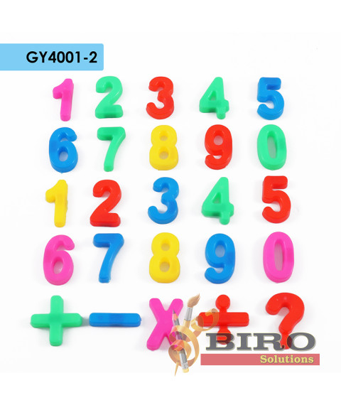 Set magnetic educativ cu cifre colorate pentru copii, Foska GY4001-2