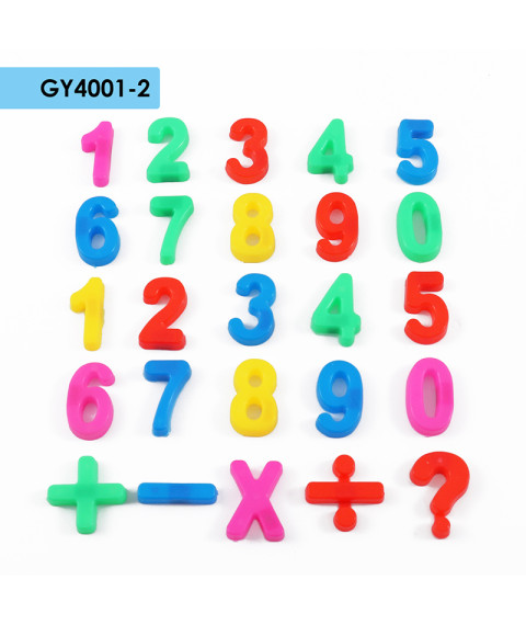 Set magnetic educativ cu cifre colorate pentru copii, Foska GY4001-2