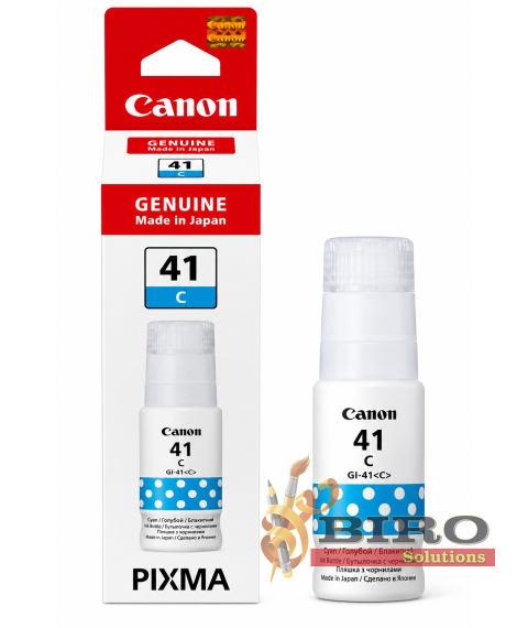 Cerneală Canon GI-41C Cyan, 70 ml, pentru PIXMA G1420 / G2420 / G2430 / G2460 / G3420 / G3430 / G3460