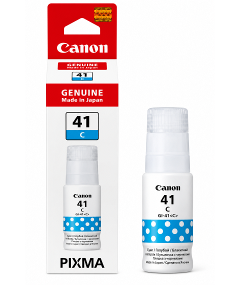 Cerneală Canon GI-41C Cyan, 70 ml, pentru PIXMA G1420 / G2420 / G2430 / G2460 / G3420 / G3430 / G3460