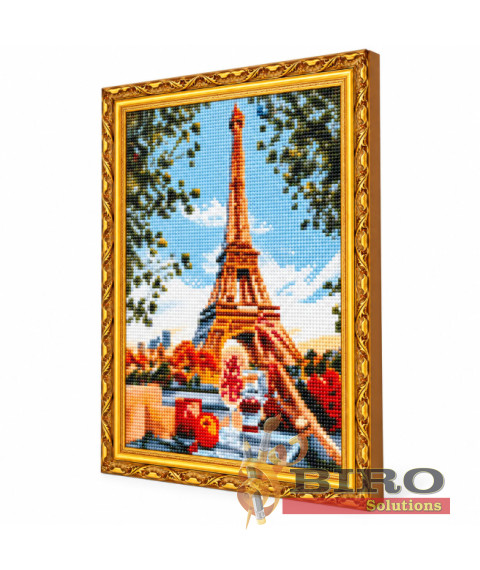 Mozaic cu diamante 40x50 cm Paris primăvara