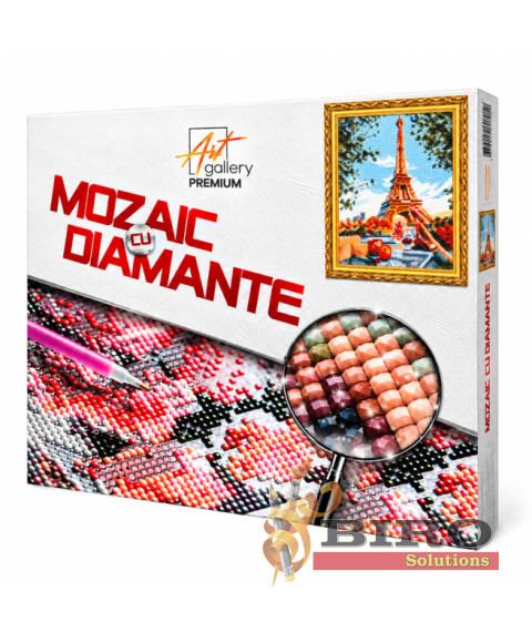 Mozaic cu diamante 40x50 cm Paris primăvara