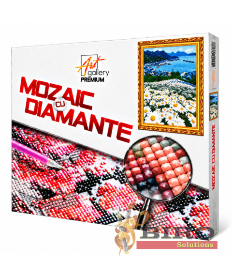 Mozaic cu diamante „Romanițe pe panta dealului”, 40 × 50 cm