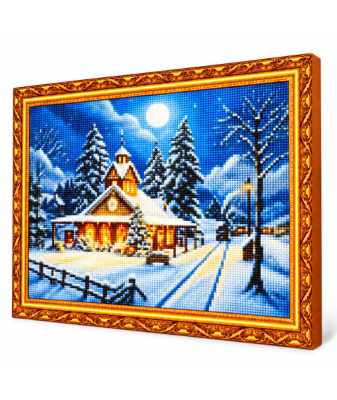 Mozaic cu diamante „Noapte de iarnă”, 40 × 50 cm