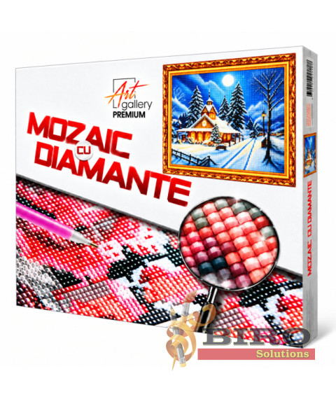 Mozaic cu diamante „Noapte de iarnă”, 40 × 50 cm