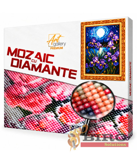 Mozaic cu diamante „Iriși la lună plină”, 40 × 50 cm