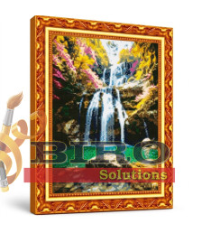 Mozaic cu diamante „Cascada”, 40 × 50 cm