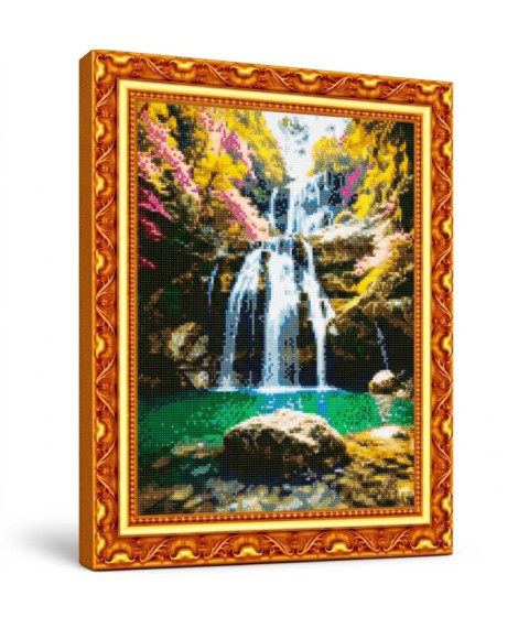 Mozaic cu diamante „Cascada”, 40 × 50 cm