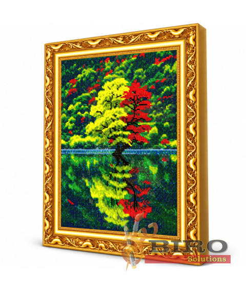 Mozaic cu diamante „Dualitatea naturii”, 40 × 50 cm