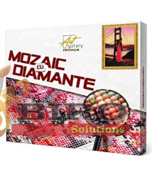 Mozaic cu diamante „Cuplu pe stâncă”, 40 × 50 cm