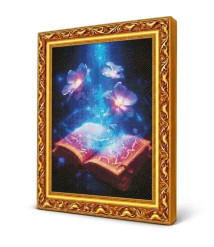 Mozaic cu diamante „Magia cărții”, 40 × 50 cm