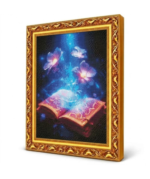 Mozaic cu diamante „Magia cărții”, 40 × 50 cm