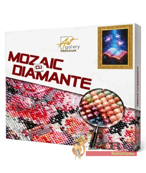 Mozaic cu diamante „Magia cărții”, 40 × 50 cm