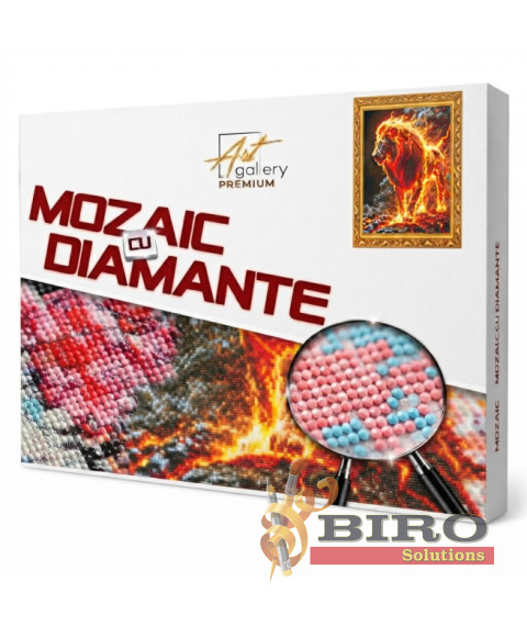 Mozaic cu diamante 40x50 cm Leu în fulgere