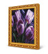 Mozaic cu diamante 40x50 cm Lalele violet