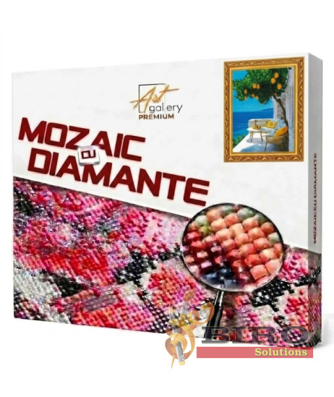 Mozaic cu diamante „La umbra copacului de lămâie”, 40 × 50 cm