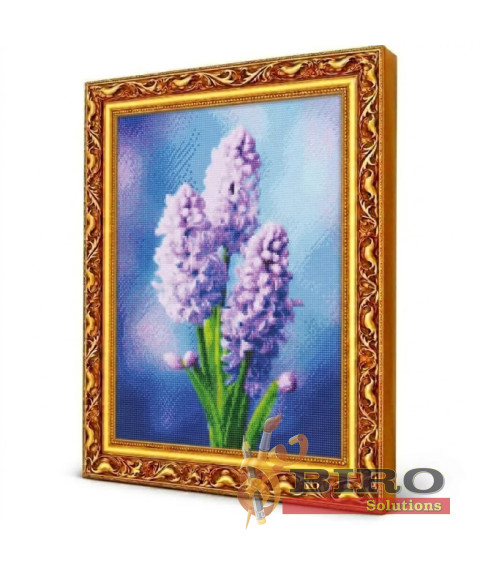Mozaic cu diamante „Hiacinți”, 40 × 50 cm
